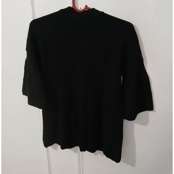 Vince womens small 100% cashmere sweater black button front shortsleeve - Picture 4 of 7